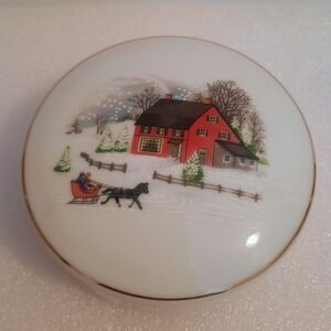 Porcelain Trinket Or Jewelry Box